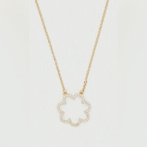 Kate Spade Scrunched Scallops Pavé Pendant Necklace